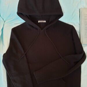 100% Cashmere Unsubscribed Black Hoodie
